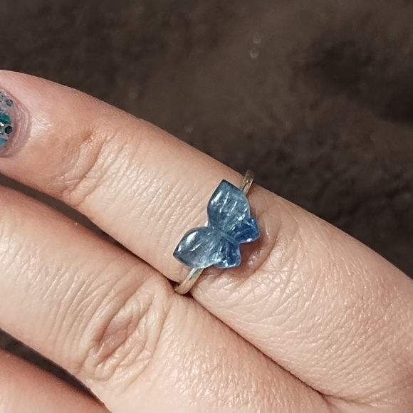 S925 Kyanite butterfly ring - Picture 1 of 4